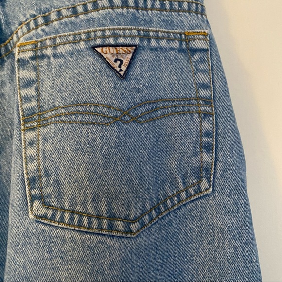 GUESS Originals Light Indigo Cotton Boyfriend Jeans High Waisted Size 20/30 - Picture 8 of 16